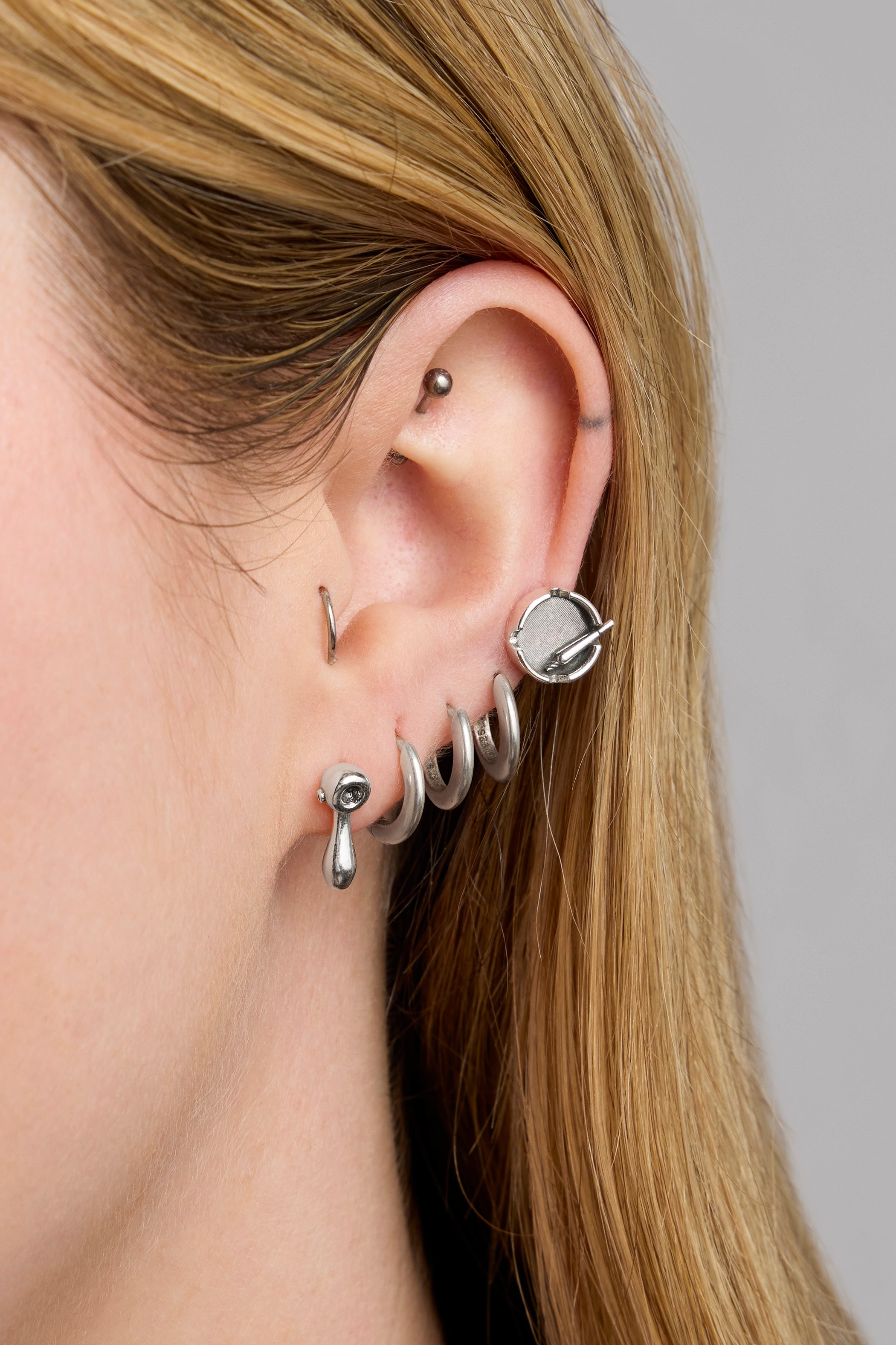 Ash Tray Stud Earrings