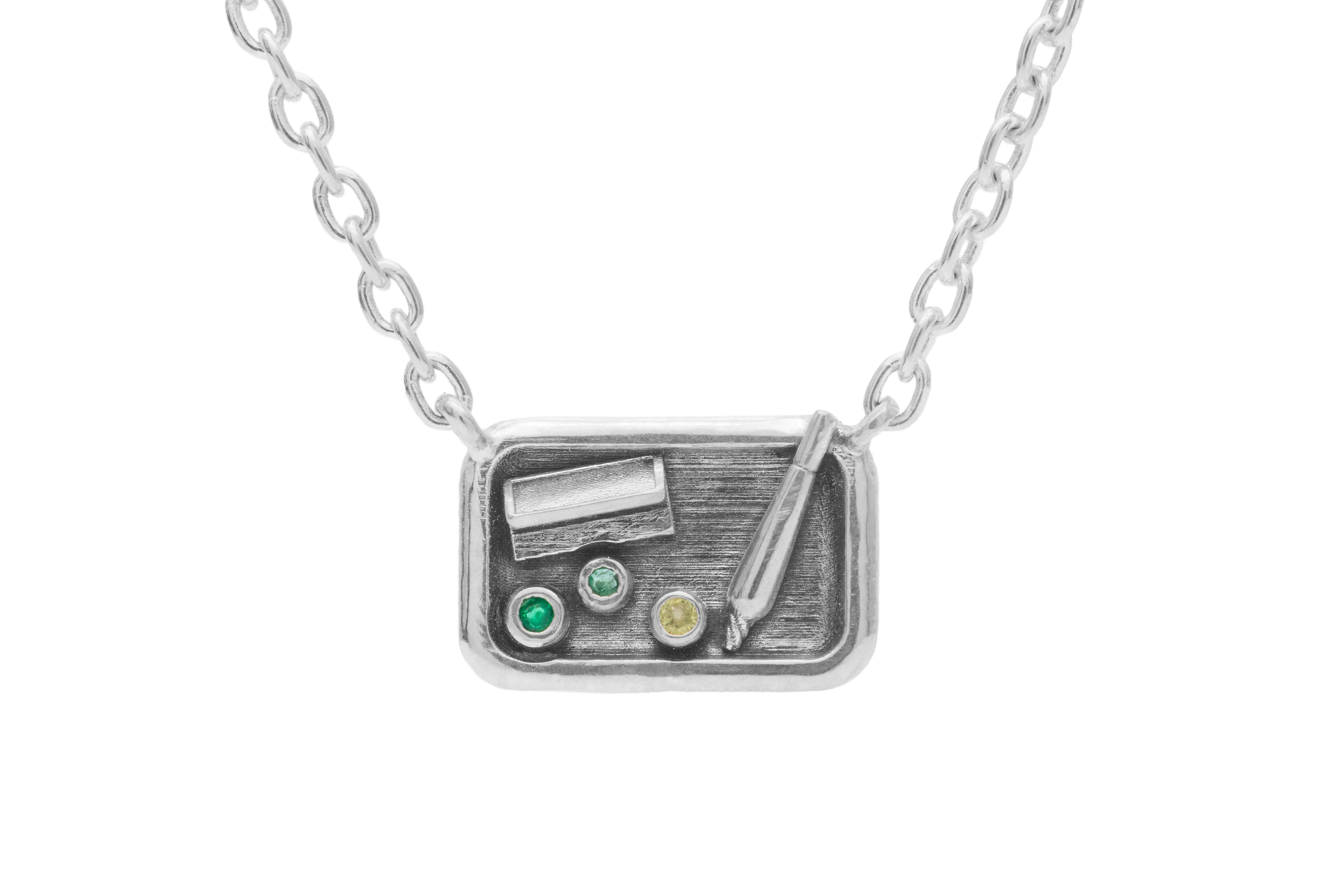 Rolling Tray Necklace - 18" Chain
