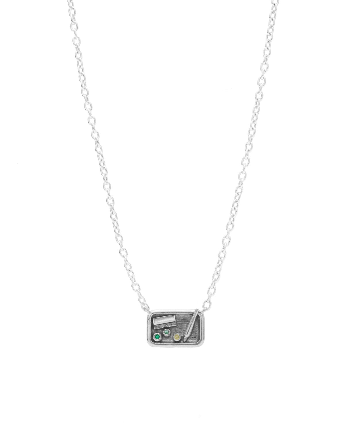 Rolling Tray Necklace - 16" Chain